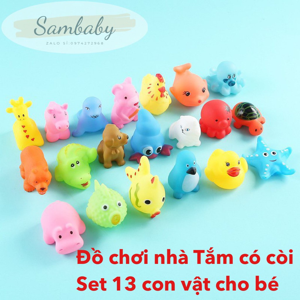 Đồ chơi nhà tắm cho bé 12 món có chuông BV1022 nhựa an toàn cho bé,đồ chơi bóp tay silicon mềm cho bé