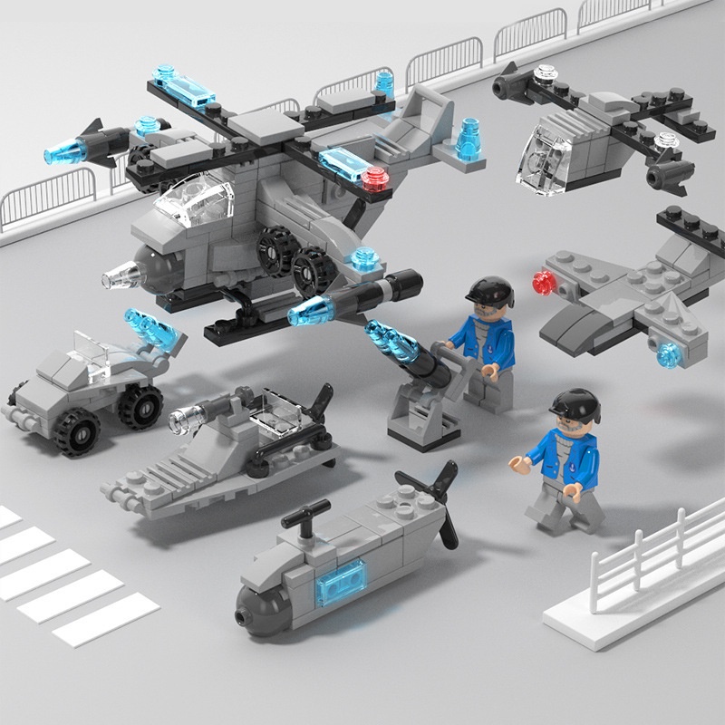 Đồ chơi lắp ráp lego xe cứu hoả 6 in 1 - đồ chơi trí tuệ cho bé