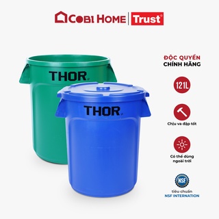 Thùng nhựa tròn đa năng chịu lực TRUST THOR 121L - Cobi Home