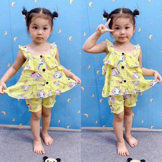 Bộ 2 dây bé gái Lanh thái tone thái tôn thái đẹp cao cấp- sỉ bộ lanh cho bé