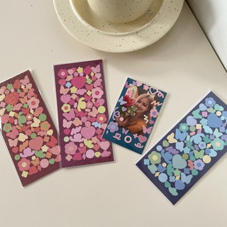 Sticker Toploader Decor Ruy Băng Hologram Confetti Hình Dán Ribbon Trang Trí Sổ Polaroid BTS BlackPink SUNSHINE