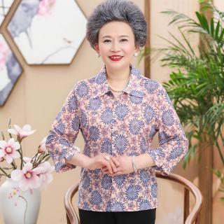 Áo Sơ Mi Thời Trang Mùa Xuân Dành Cho Phụ Nữ Độ Tuổi 60-70 - 80
