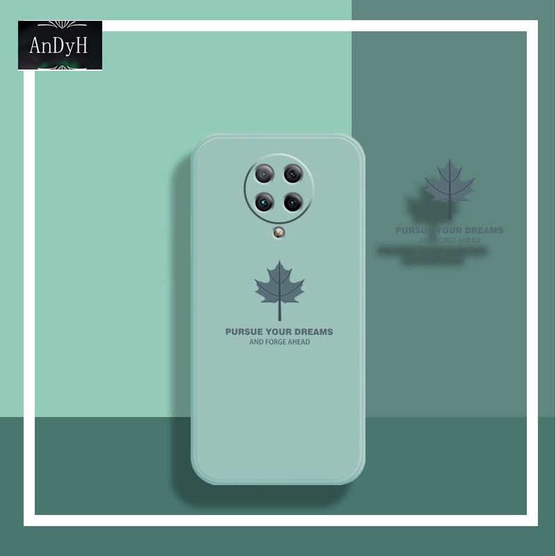 Ốp điện thoại silicone nhám lá phong có dây đeo cho XIAOMI REDMI NOTE 8PRO 9 REDMI 9T 9POWER 10X 4G 5G K30PRO K30ULTRA