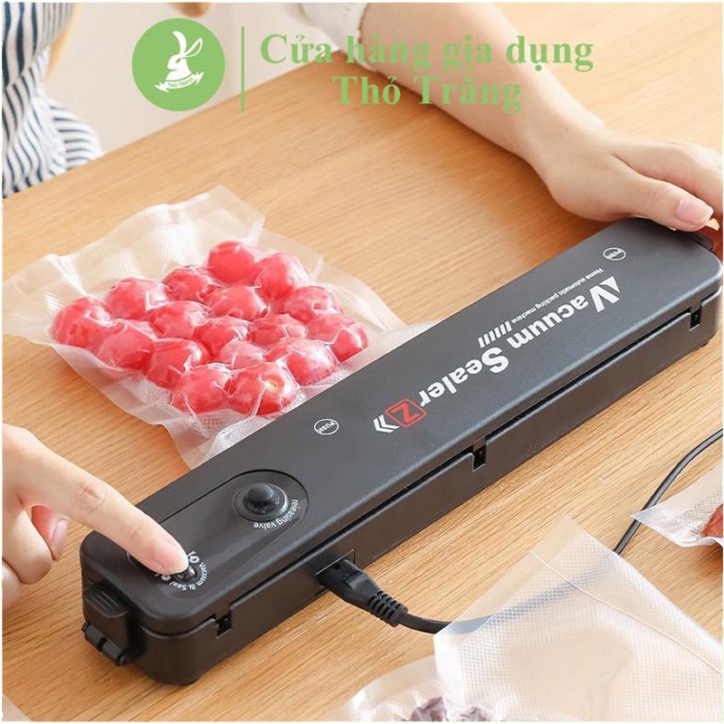 (Tặng 10 túi hút chân không) Máy Hút Chân Không Kiêm Hàn Túi Thực Phẩm Cao Cấp Mini Vacuum Sealer