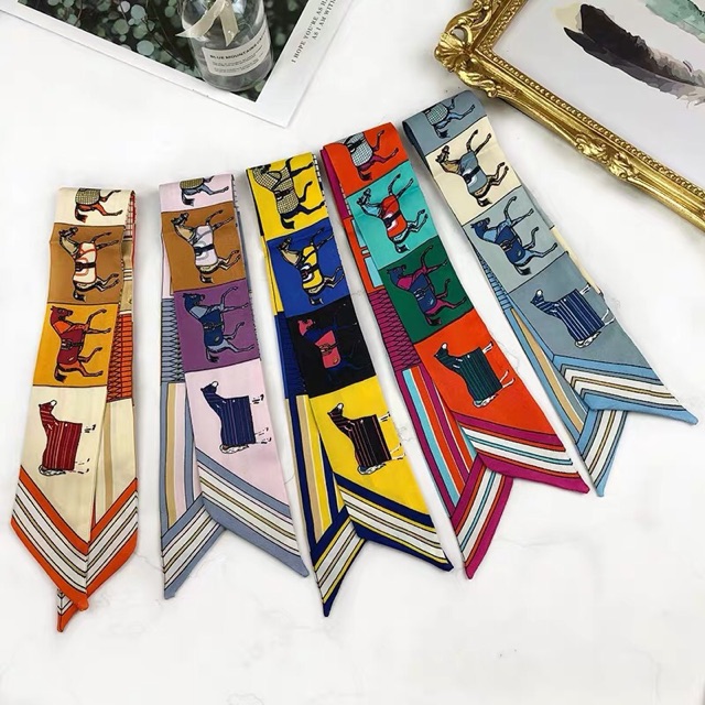 Khăn quấn túi xách in hình con ngựa - Maben