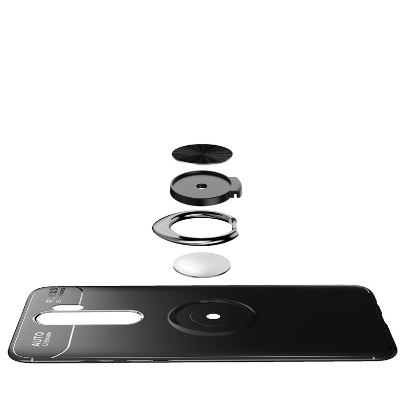 ốp điện thoại Silicone Có Vòng Nhẫn Và Nam Châm Gắn Xe Ô Tô Cho Xiaomi Redmi Note 8 Pro 8t 8a