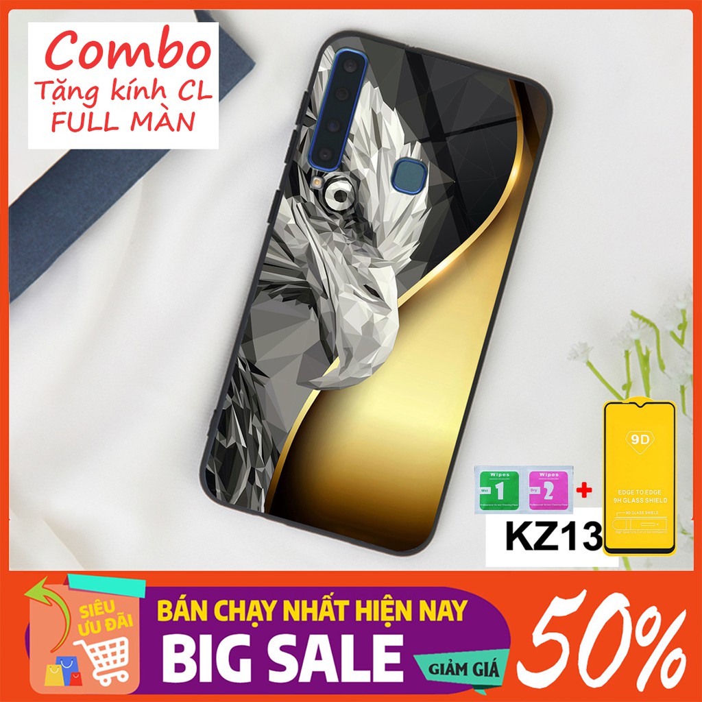 SIÊU HOT COMBO Ốp lưng Samsung A7 2018 - A9 2018 (Combo 1 ốp kính 3D siêu sang và 1 kính cường lực FULL màn hình)