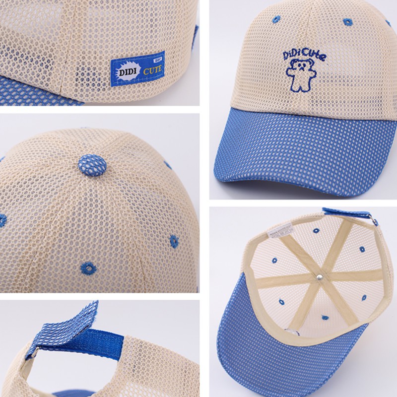 Mũ lưỡi tải họa tiết gấu hoạt hình dễ thương cho trẻ em