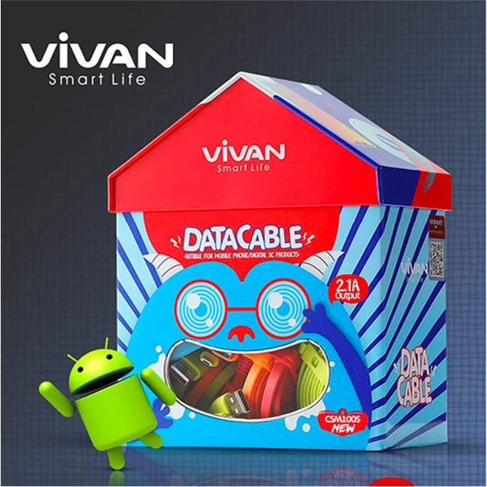 Cáp Sạc Truyền Dữ Liệu Micro USB VIVAN CSM100S 1m 100CM - BẢO HÀNH 1 ĐỔI 1