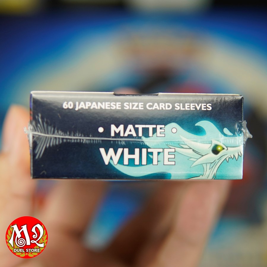 Bọc bài Yugioh Dragon Shield - Japanese size - White Matte - Màu trắng - 60 cái - Nhập khẩu từ Mỹ