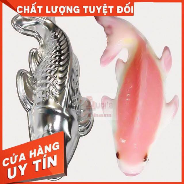 [XẢ KHO+FREE SHIP] Khuôn Xôi Bánh Trung Thu hình cá chép inox loại to loại nhỏ