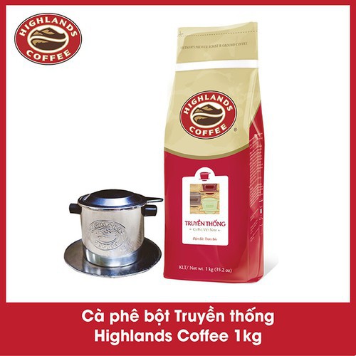 Cà phê bột truyền thống HIGHLAND Coffee 1kg