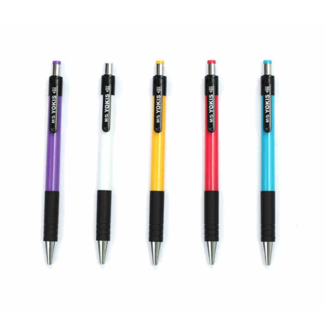 Combo 4 bút bi M&G ABP88402B ngòi 0.7mm Yokis mực đen