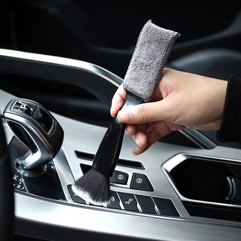 Bàn Chải Hai Đầu Vệ Sinh Máy Điều Hòa Xe Hơi Đa Năng Tiện Dụng