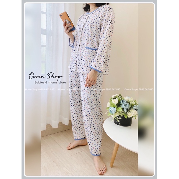 [INBOX CHỌN MÀU] BỘ COTTON SAU SINH CÓ CHUN CHỈNH