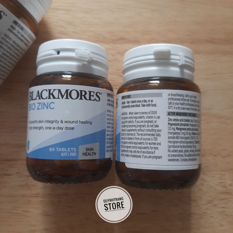 Kẽm Blackmores Bio Zinc 84 viên Úc