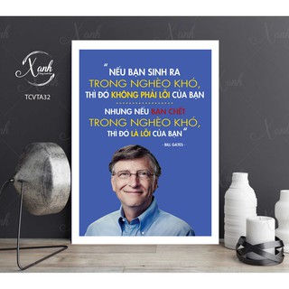 Tranh canvas động lực câu nói người nổi tiếng XDC