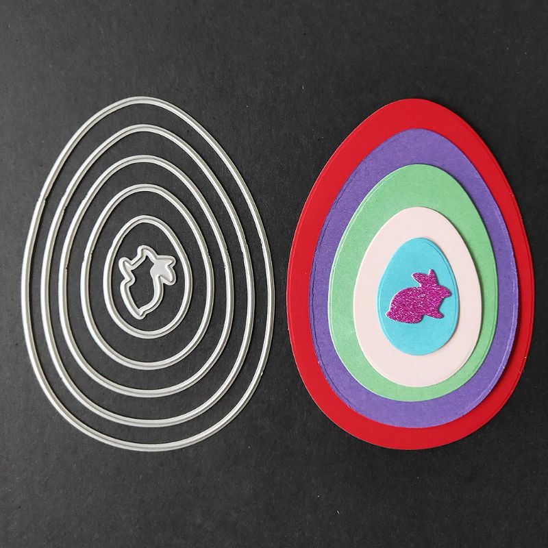 ✿ Khuôn Thép Carbon Cắt Hình Thỏ Phục Sinh Xinh Xắn Đáng Yêu