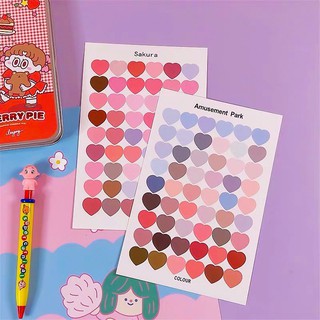 Set Sticker Dán Hình Trái Tim