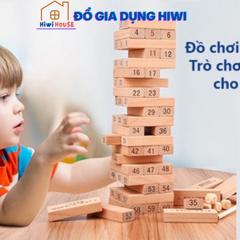 Bộ đồ chơi rút gỗ miếng gỗ