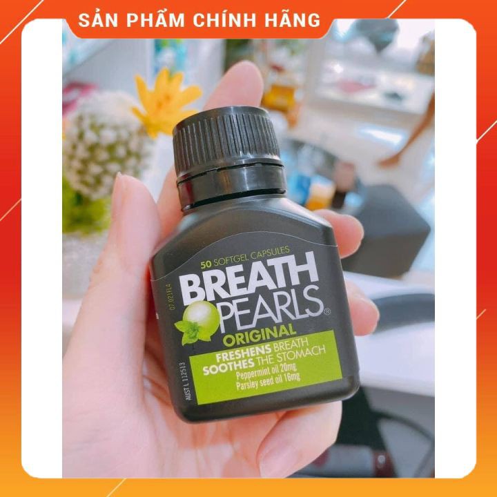 Kẹo thơm miệng Breath Pearl Úc 𝐍𝐄𝐖mẫu mới 2021