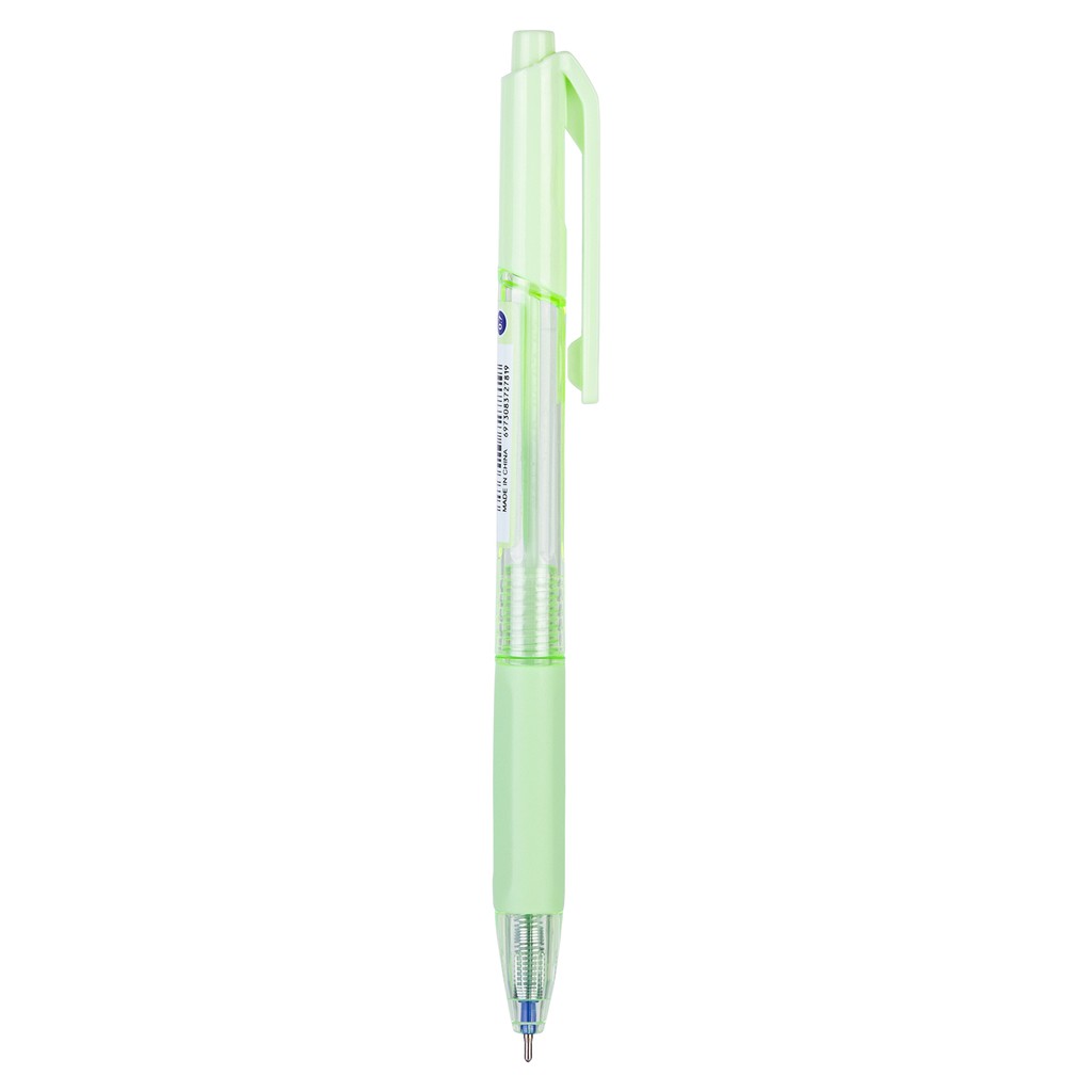 Bút bi bấm văn phòng mực xanh ngòi 0.7mm Deli giá rẻ viết nét đều trơn tru cho học sinh có đệm tay cao su