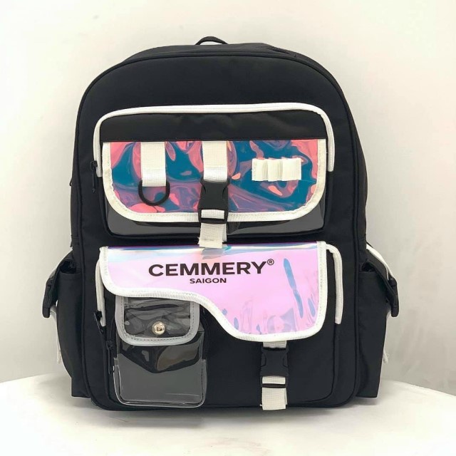 [HÀNG CAO CẤP] Balo Local Brand CEMMERY Phản Quang Và Hologram Đi Học, Đi Chơi Thời Trang Chống Nước
