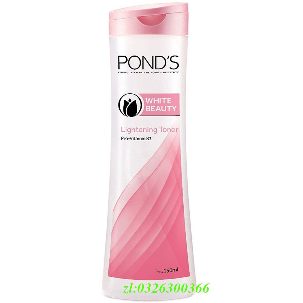 Nước Hoa Hồng 150Ml Ponds Làm Se Khít Lỗ Chân Lông Và Dưỡng Trắng Da White Beauty, Chính Hãng.