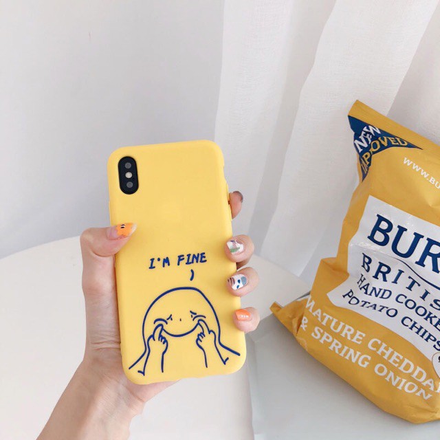Ốp lưng iphone dẻo Im Fine ip 6 6s 6plus 7 8 plus x xr xs max 11 pro max 12promax 13 pro max(a160)