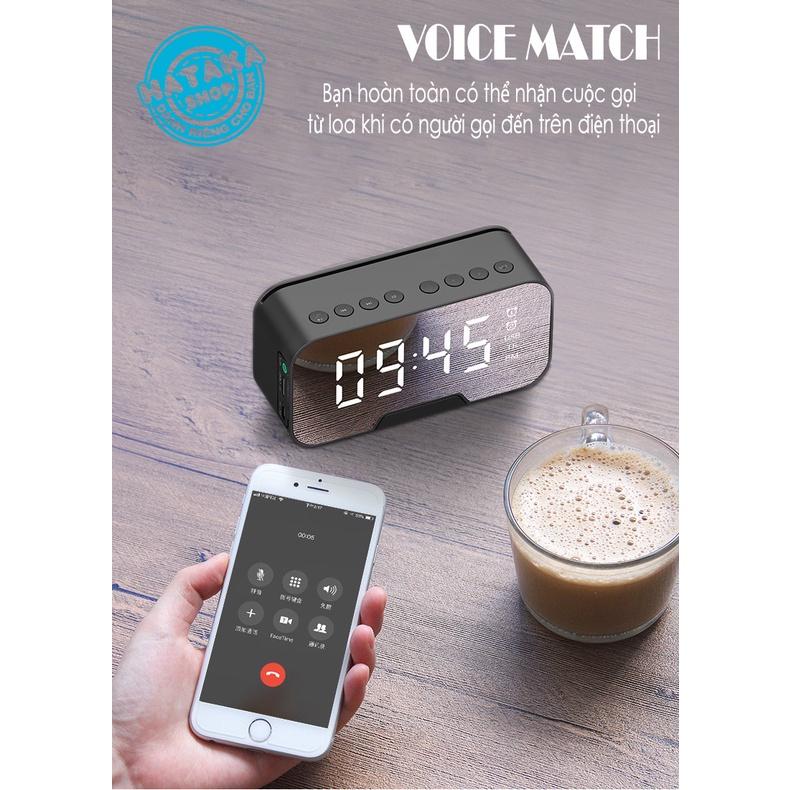 Loa bluetooth G10 PLUS kiêm đồng hồ báo thức