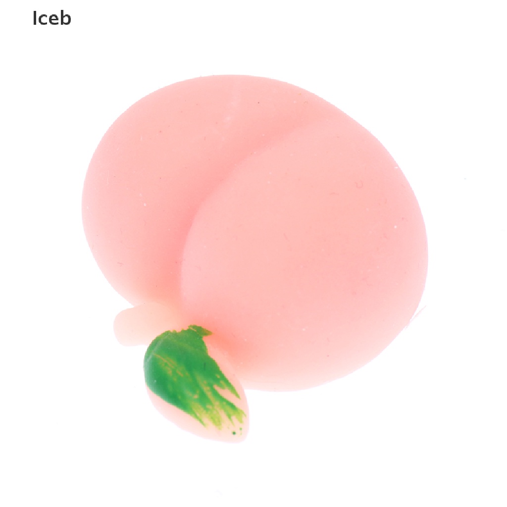 Bộ 2 Đồ Chơi Bóp Nén Bằng Silicon Mềm Hình Mông Quả Đào Dễ Thương