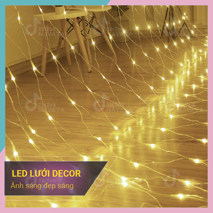 Đèn Led Lưới Cá, đèn trang trí decor phòng ngủ, tiệc tùng, lễ tết, tiktok (Chống Nước)