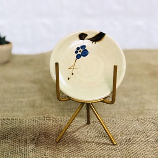 Dĩa gốm mộc hoa