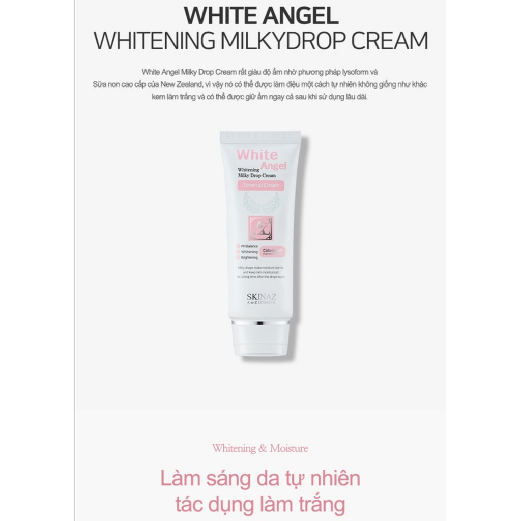 COMBO DƯỠNG DA NGÀY VÀ ĐÊM SKINAZ - TINH CHẤT BƠ - KEM WHITE ANGEL - KEM V10 - NỘI ĐỊA HÀN