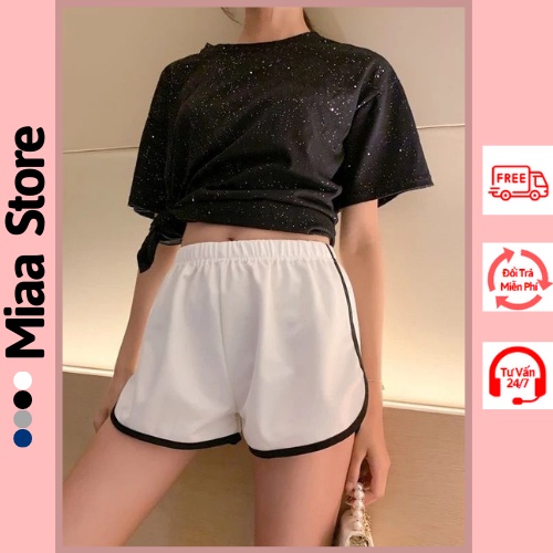 Quần Short Nữ, Quần đùi ngủ nữ mặc nhà Phối Viền cá tính 100% Cotton Bozip Mới 2022 | WebRaoVat - webraovat.net.vn