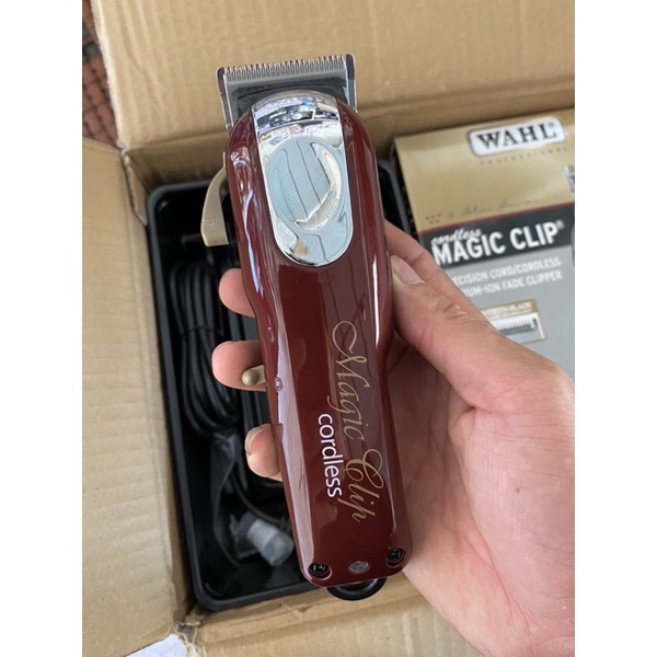 Tông đơ wahl magic clip đỏ mận