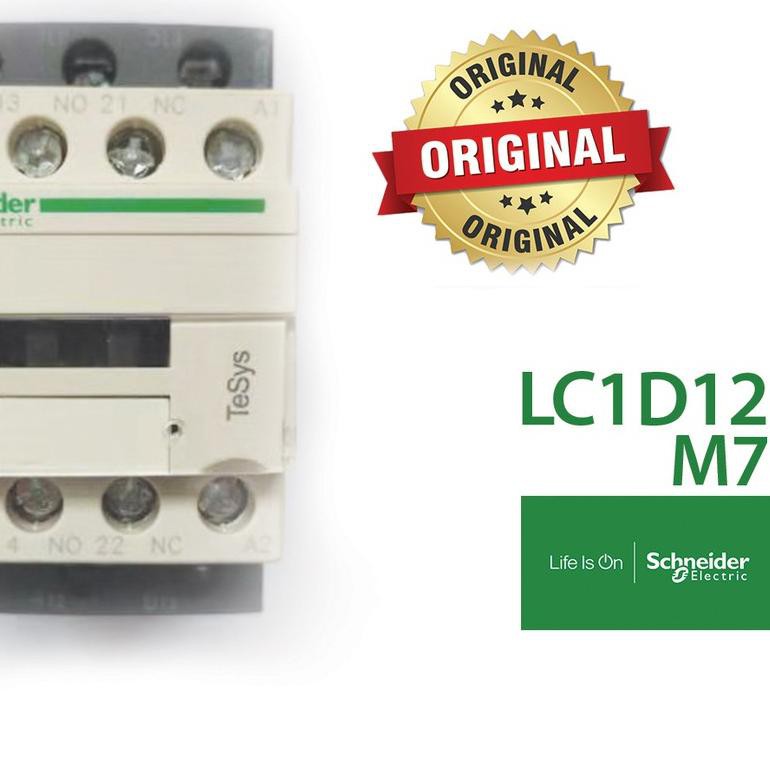 SCHNEIDER Bộ Thiết Bị Liên Kết Ac 3 Kutub Lc1D12M7 / Lc1D12 M7 220v Chất Lượng Cao