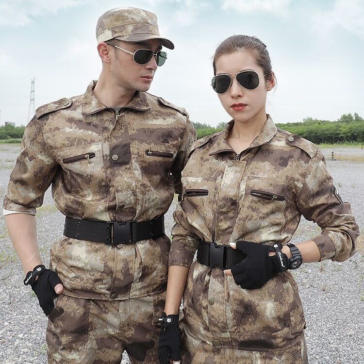 Bộ Quần Áo Bảo Hộ Lao Động Họa Tiết Rằn Ri Dày Dặn Chống Mài Mòn Thời Trang Xuân Thu Cho Nam Giới
