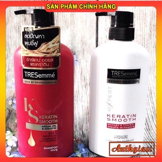 Dầu Gội Xả TRESemme Keratin Smooth Argan Oil & Keratin Thái Lan 450ml
