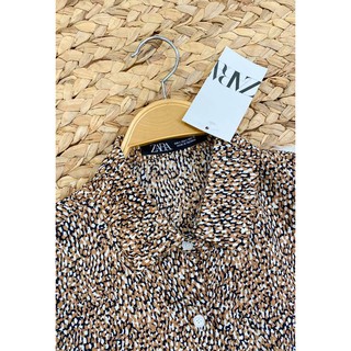 Đầm sơmi ZR hoạ tiết