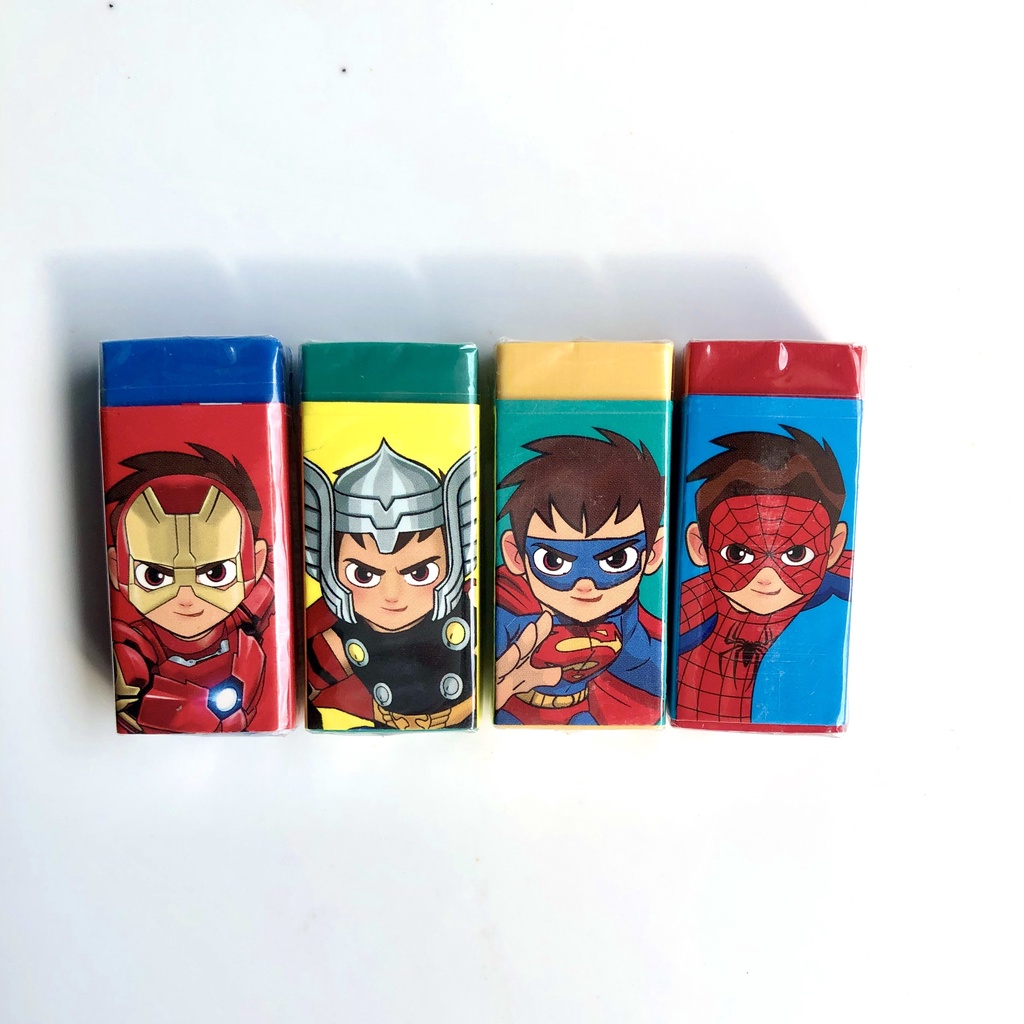 Gôm Tẩy Nano CLASSMATE Hình Siêu Anh Hùng Dễ Thương, Giúp Tẩy Sạch Vết Chì, Tiện Dụng, An Toàn Cho Bé ER06-SK