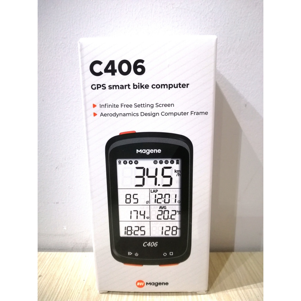 Đồng hồ tốc độ thông minh Magene C406 dành cho xe đạp sử dụng GPS ảnh thật
