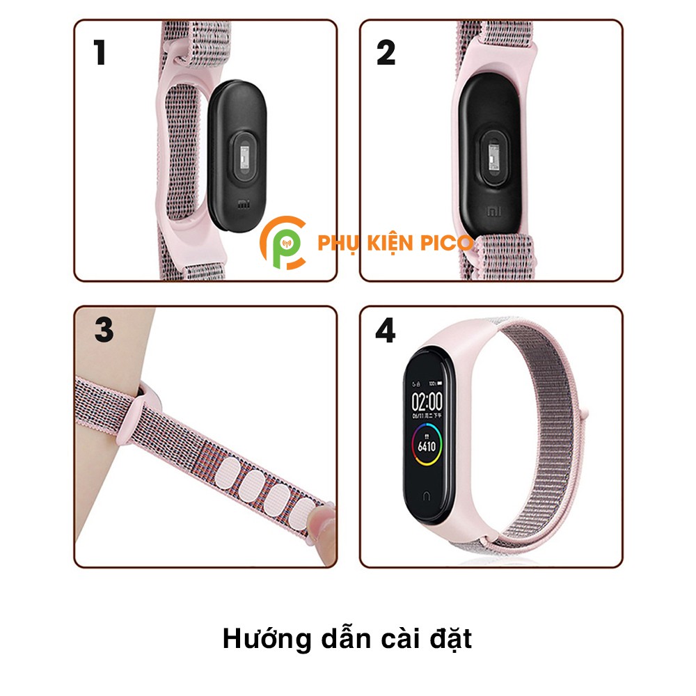 Dây đeo thay thế Xiaomi Mi Band 5 vải Nylon Sport Loop cao cấp siêu bền - Dây Nylon Sport Loop Miband 5