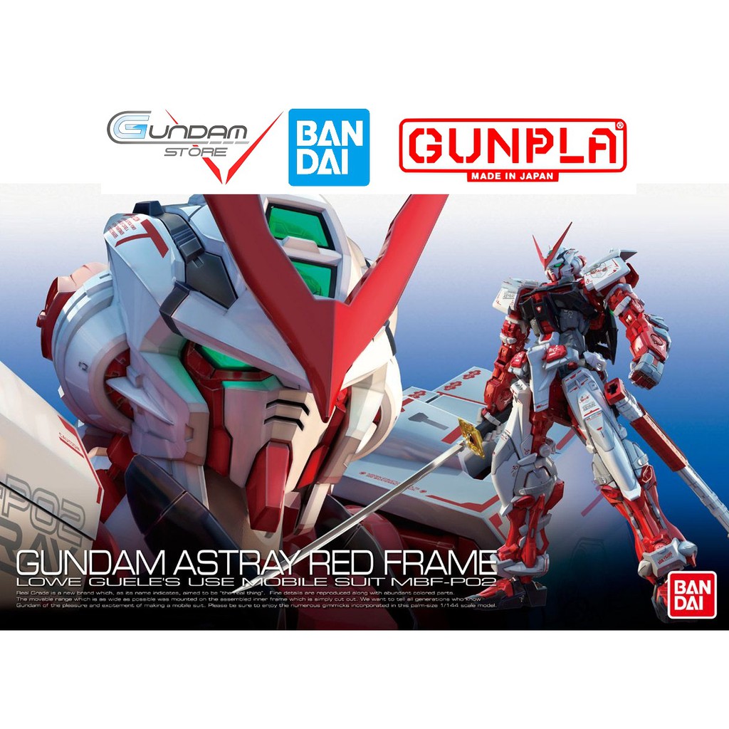 Gundam Bandai RG Red Frame Astray 1/144 Seed Đồ Chơi Mô Hình Lắp Ráp Anime Nhật