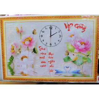 Tranh đính đá đồng hồ Vợ chồng LG1650