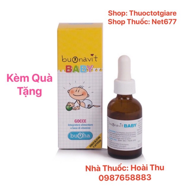 [ Chính Hãng ] Vitamin tổng hợp Buonavit Baby - Dạng nhỏ giọt ( Italy)