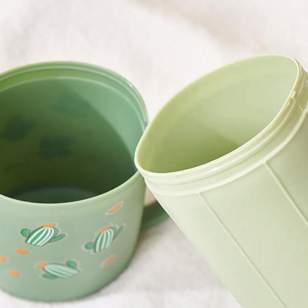 Cốc Đựng Bàn Chải Đánh Răng Họa Tiết Hoạt Hình Dễ Thương Tiện Dụng Mang Theo Du Lịch Cắm Trại