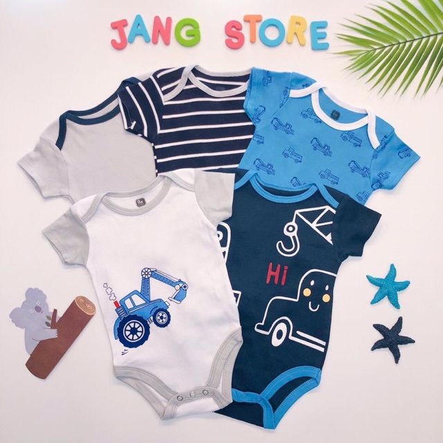 Set 5 bộ body siêu mềm mịn cho bé