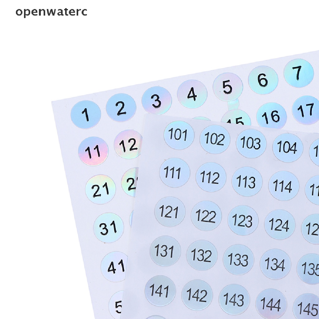 Nhãn Dán Số 1-200 Laser Chống Thấm Nước Chuyên Dụng Cho Trang Trí Móng Nghệ Thuật