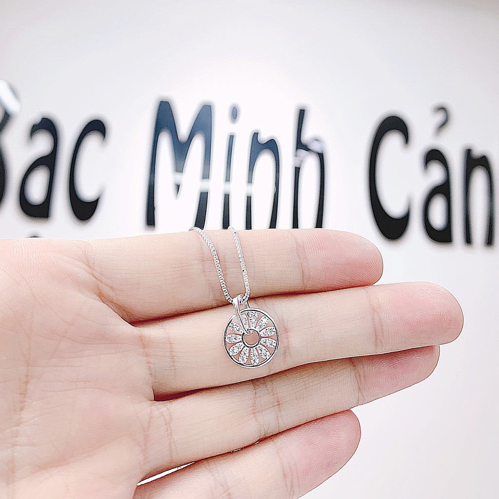 Dây Chuyền Bạc Hoa Bánh Xe - Minh Canh Jewelry